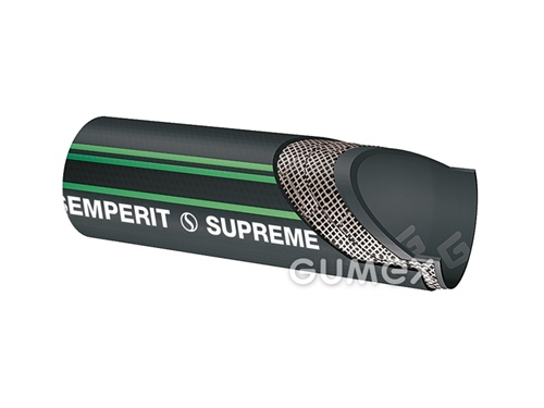 SUPREME, 6/13mm, 20bar, Gummi, -35°C/+135°C(Öl) +120°C(Luft) +100°C(Wasser), schwarz/grüne Streifen, 